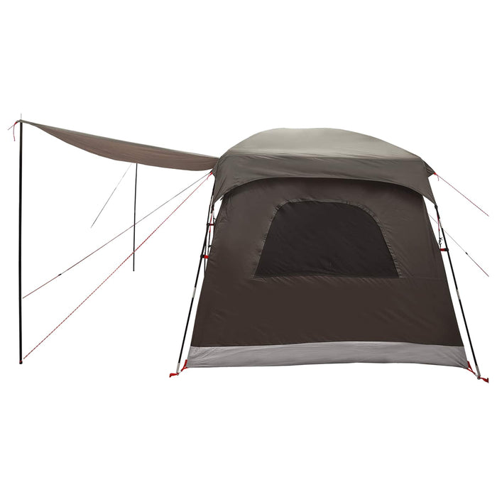 Cort de Familie Culoare Maro Gri 320 x 210 x 180 cm Poliester WALTI