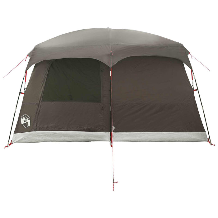 Cort de Familie Culoare Maro Gri 380 x 260 x 190 cm Poliester WALTI