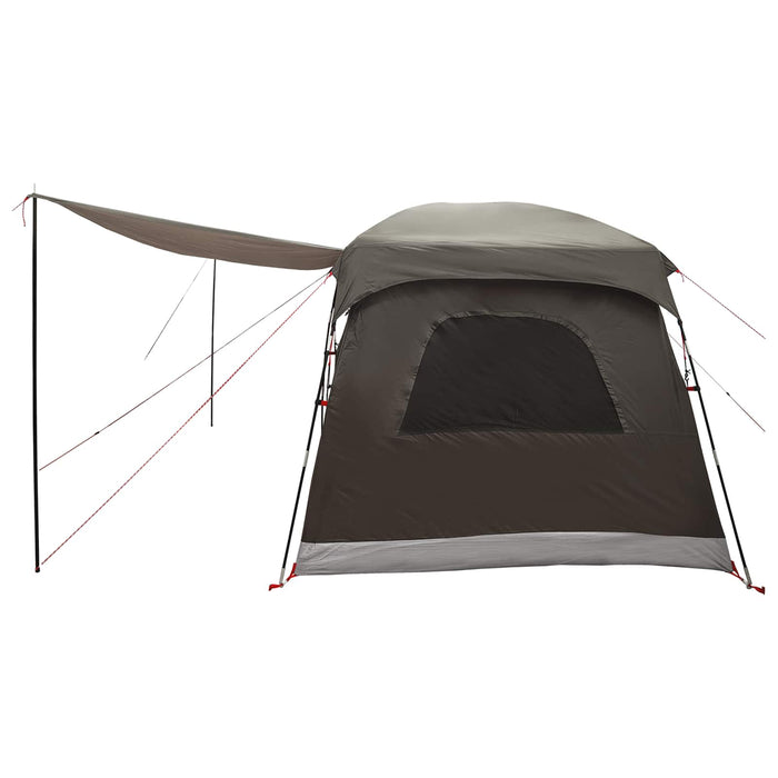 Cort de Familie Culoare Maro Gri 380 x 260 x 190 cm Poliester WALTI