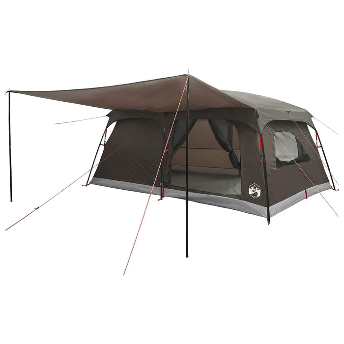 Cort de Familie cu acoperiș Culoare Maro Gri 500 x 400 x 230 cm WALTI
