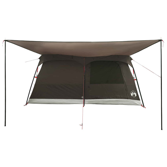 Cort de Familie cu acoperiș Culoare Maro Gri 500 x 400 x 230 cm WALTI