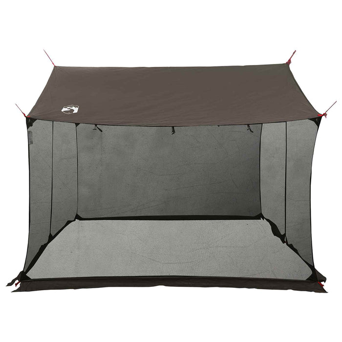 Cort de camping cu pereți din plasă Culoare Maro Gri WALTI