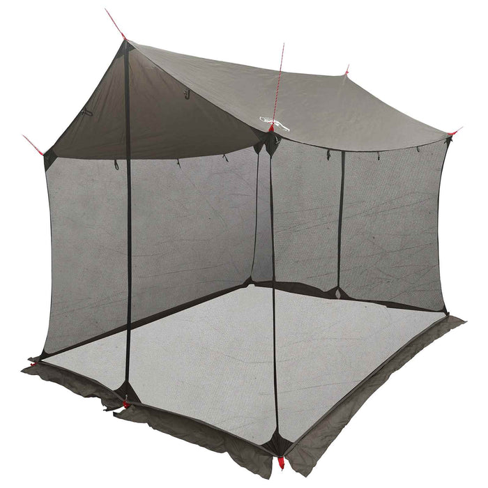 Cort de camping cu pereți din plasă Culoare Maro Gri WALTI