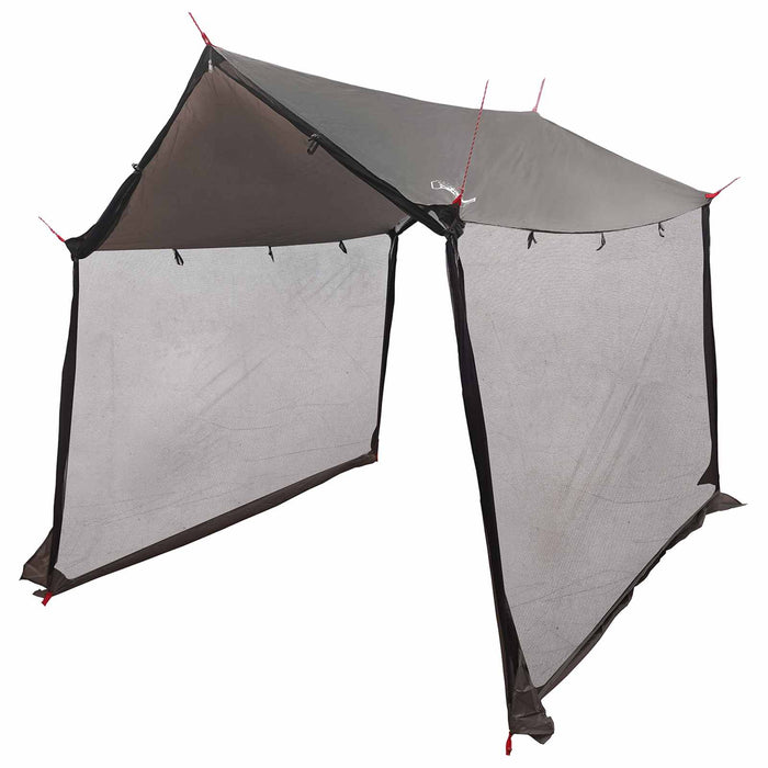 Cort de camping cu pereți din plasă Culoare Maro Gri WALTI