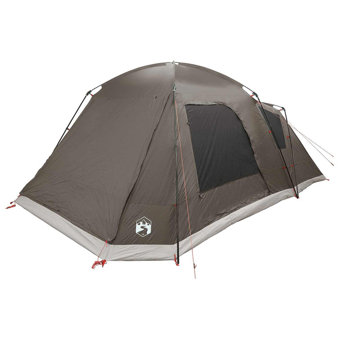 Tent Cabină Gri cărămiziu 12-Persoane Poliester și oțel WALTI