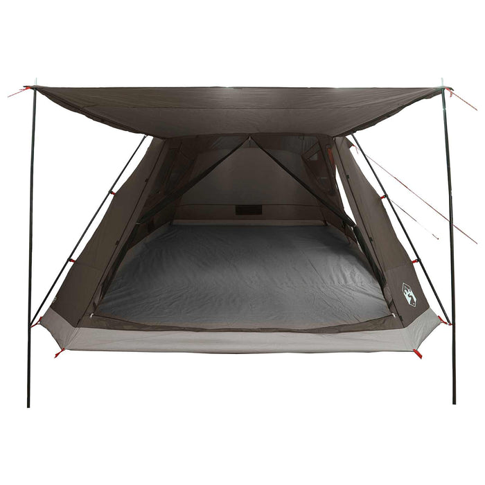 Tent Cabină Gri cărămiziu 12-Persoane Poliester și oțel WALTI