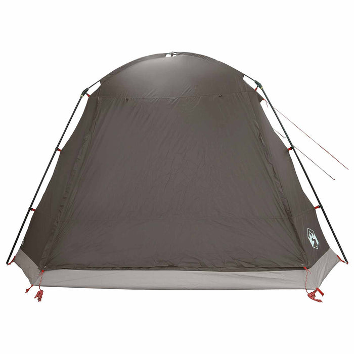 Tent Cabină Gri cărămiziu 12-Persoane Poliester și oțel WALTI