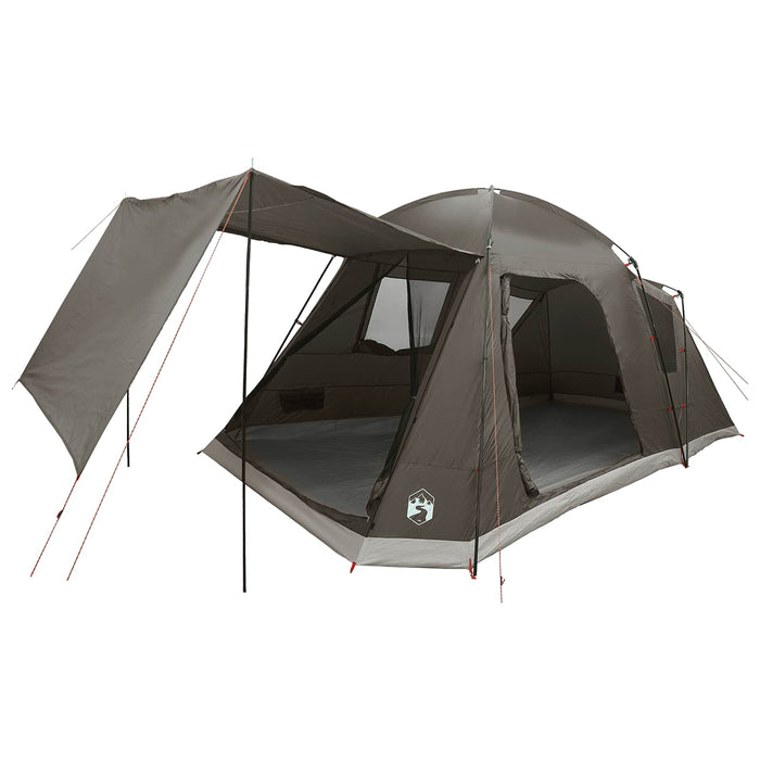 Tent Cabină Gri cărămiziu 8 persoane Poliester și oțel WALTI