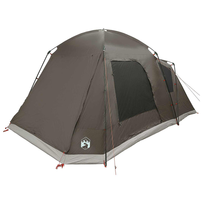 Tent Cabină Gri cărămiziu 8 persoane Poliester și oțel WALTI