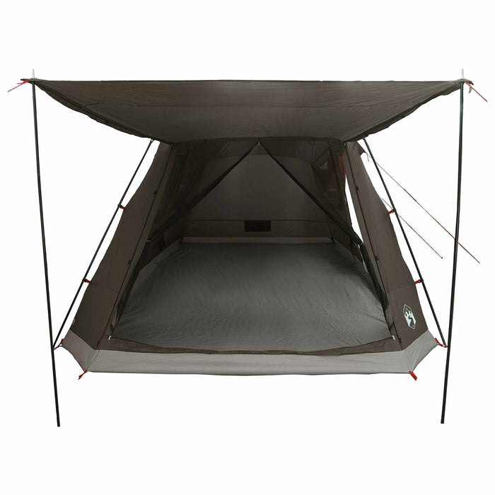 Tent Cabină Gri cărămiziu 8 persoane Poliester și oțel WALTI