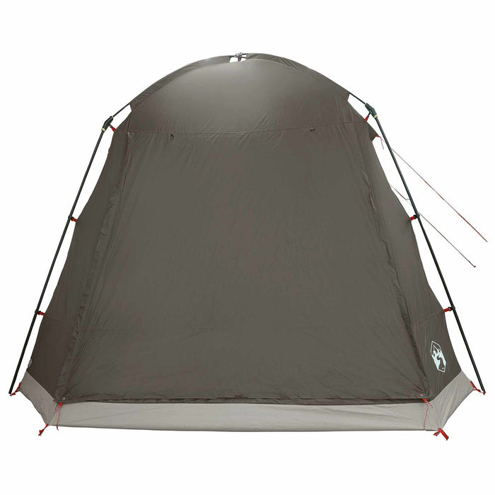 Tent Cabină Gri cărămiziu 8 persoane Poliester și oțel WALTI