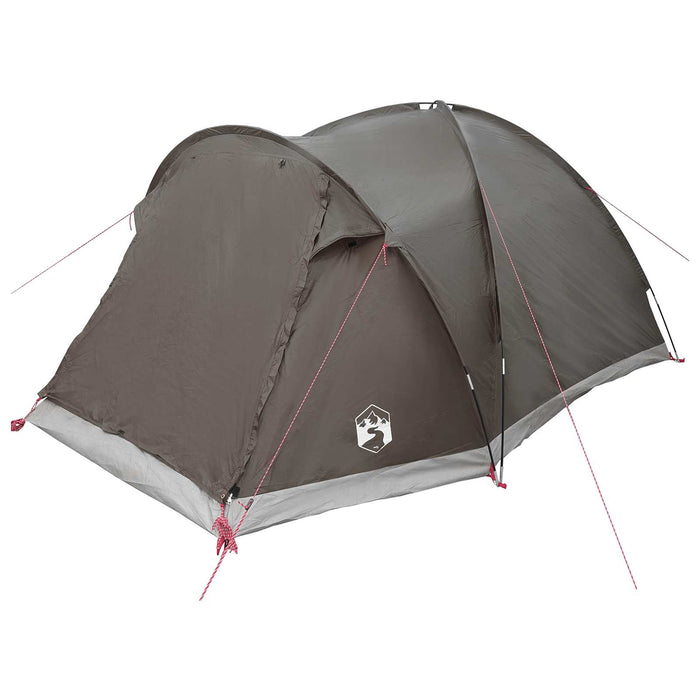 Tent Cabină Gri cărămiziu 4 persoane Poliester și oțel WALTI