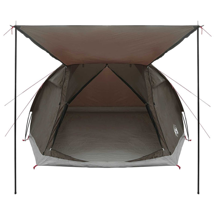 Tent Cabină Gri cărămiziu 4 persoane Poliester și oțel WALTI