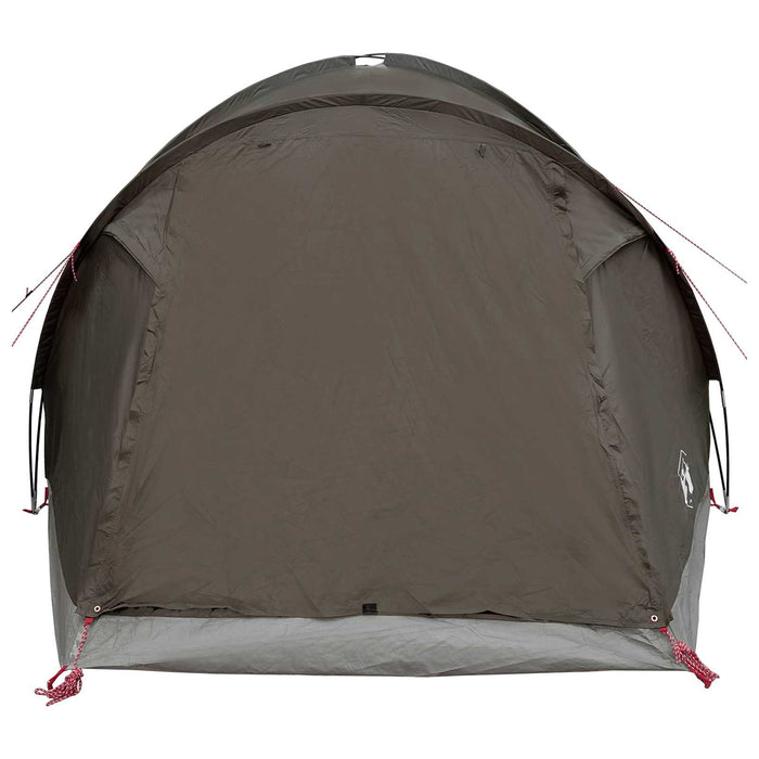 Tent Cabină Gri cărămiziu 4 persoane Poliester și oțel WALTI