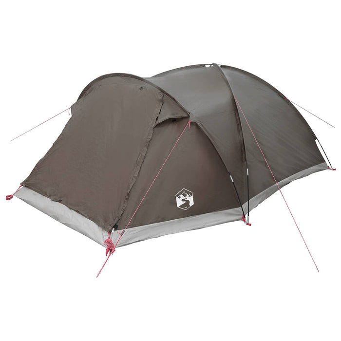 Tent Cabină Gri cărămiziu 6 persoane Poliester și oțel WALTI