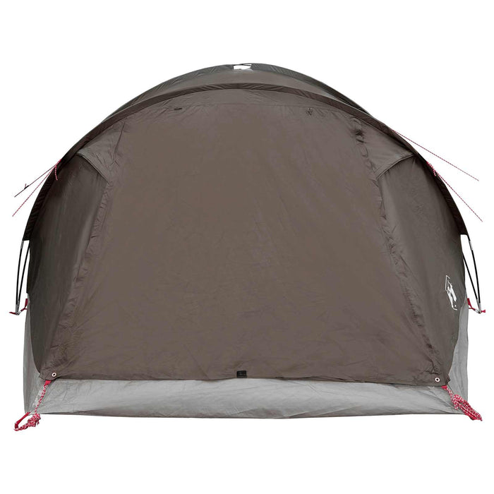 Tent Cabină Gri cărămiziu 6 persoane Poliester și oțel WALTI