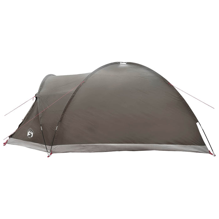 Tent Cabină Gri cărămiziu 6 persoane Poliester și oțel WALTI