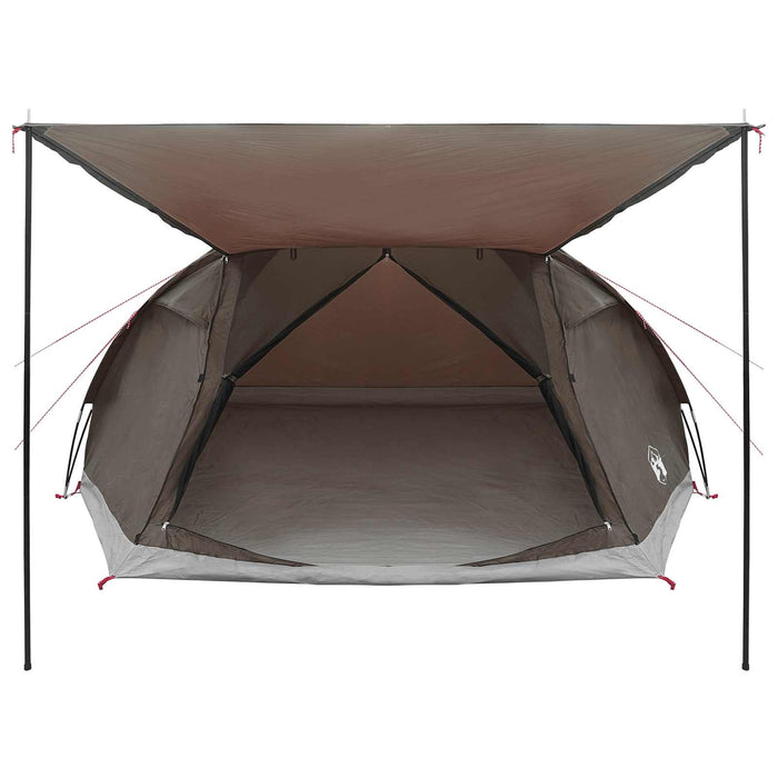 Tent Cabină Gri cărămiziu 8 persoane Poliester și oțel WALTI