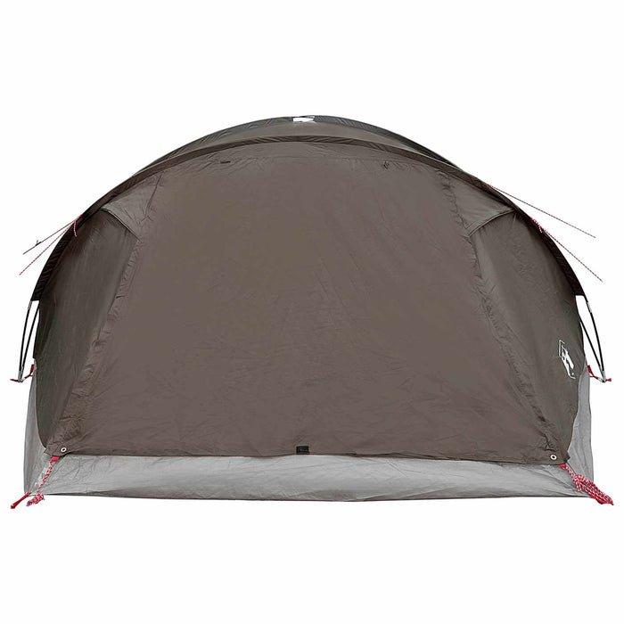 Tent Cabină Gri cărămiziu 8 persoane Poliester și oțel WALTI