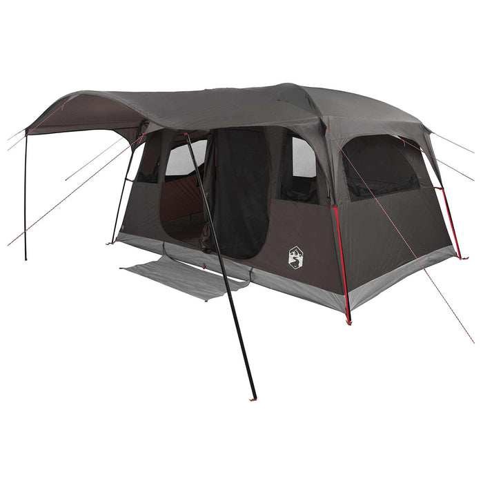 Cort tunel cu acoperiș Culoare Maro Gri 427 x 305 x 205 cm WALTI