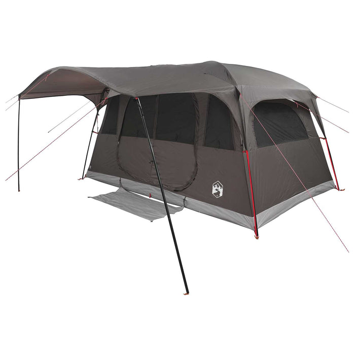 Cort tunel cu acoperiș Culoare Maro Gri 427 x 305 x 205 cm WALTI