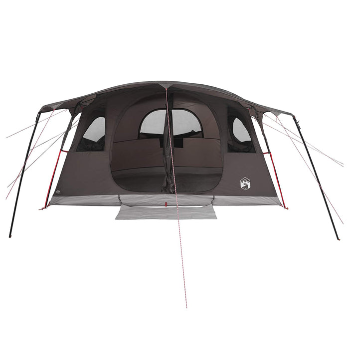 Cort tunel cu acoperiș Culoare Maro Gri 427 x 305 x 205 cm WALTI
