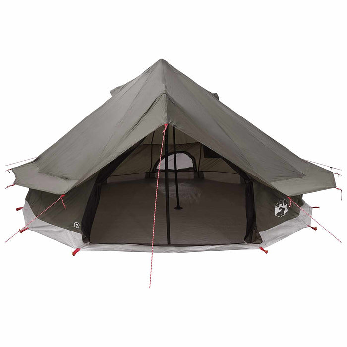 Cort Tipi Culoare Maro Gri 700 x 700 x 395 cm Poliester și oțel WALTI