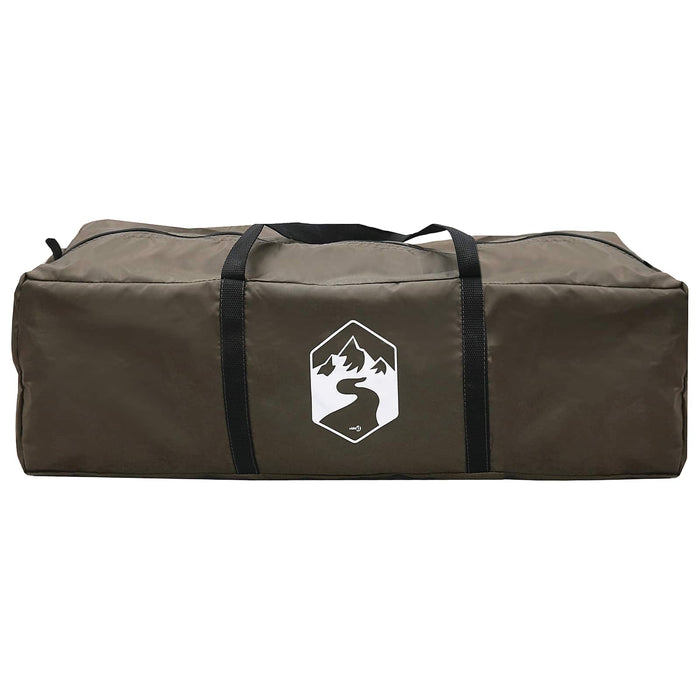 Cort Tipi Culoare Maro Gri 800 x 800 x 430 cm Poliester și oțel WALTI
