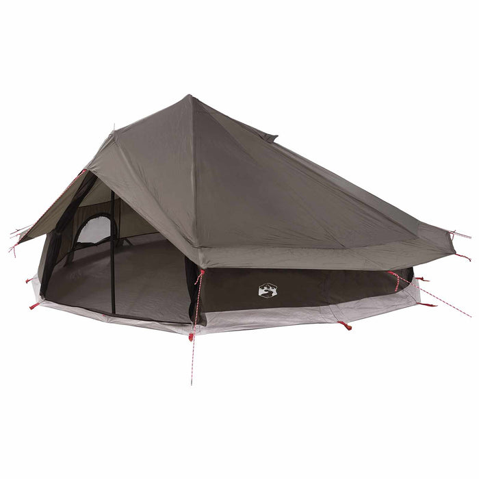 Cort Tipi Culoare Maro Gri 800 x 800 x 430 cm Poliester și oțel WALTI