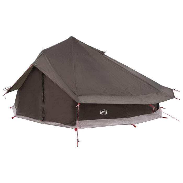 Cort Tipi Culoare Maro Gri 800 x 800 x 430 cm Poliester și oțel WALTI
