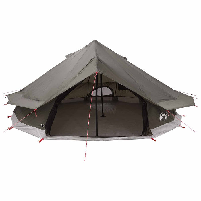 Cort Tipi Culoare Maro Gri 800 x 800 x 430 cm Poliester și oțel WALTI