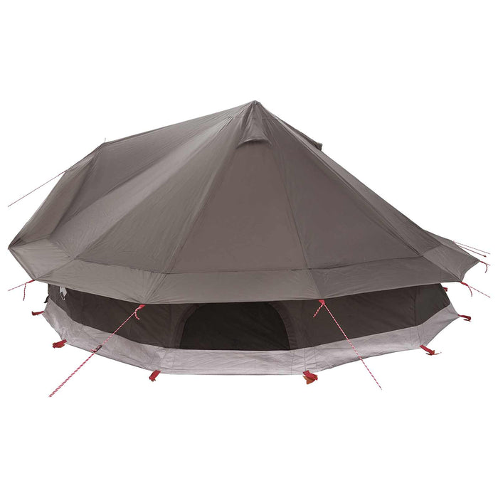 Cort Tipi Culoare Maro Gri 800 x 800 x 430 cm Poliester și oțel WALTI