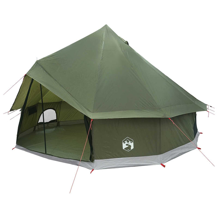 Cort Tipi Verde măsliniu 300 x 300 x 200 cm Poliester și oțel WALTI