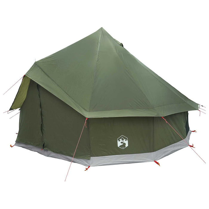 Cort Tipi Verde măsliniu 300 x 300 x 200 cm Poliester și oțel WALTI