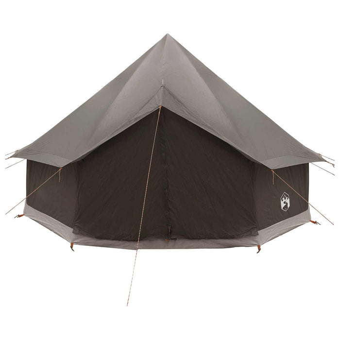 Cort Tipi Culoare Maro Gri 300 x 300 x 200 cm Poliester și oțel WALTI