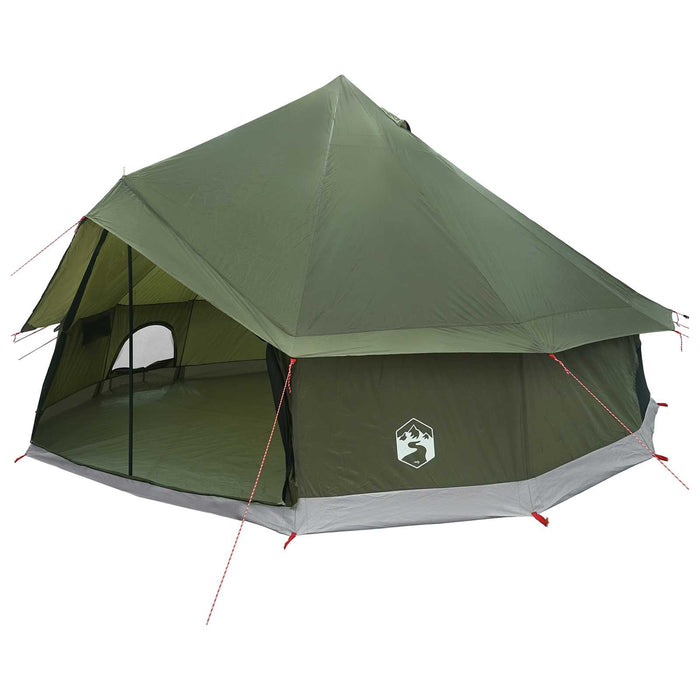 Cort Tipi Verde măsliniu 400 x 400 x 250 cm Poliester și oțel WALTI