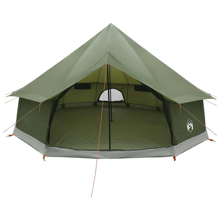 Cort Tipi Verde măsliniu 400 x 400 x 250 cm Poliester și oțel WALTI