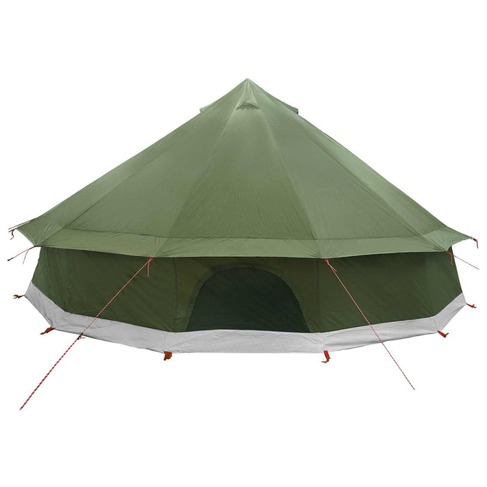 Cort Tipi Verde măsliniu 600 x 600 x 350 cm Poliester și oțel WALTI
