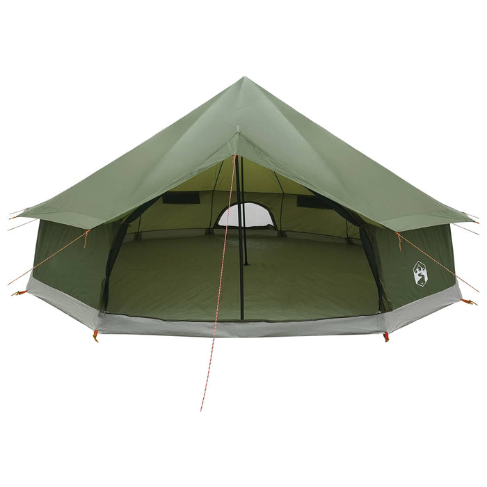 Cort Tipi Verde măsliniu 600 x 600 x 350 cm Poliester și oțel WALTI