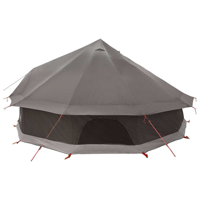 Cort Tipi Culoare Maro Gri 600 x 600 x 350 cm Poliester și oțel WALTI