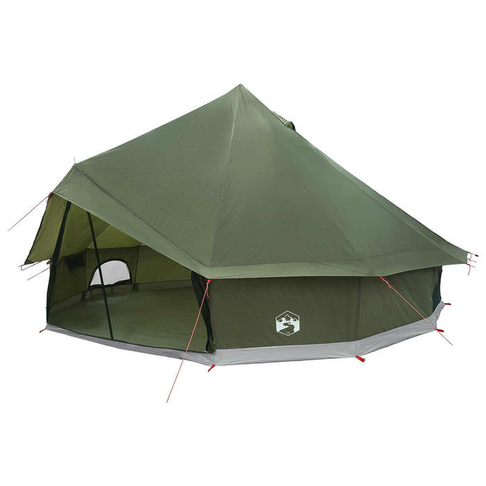 Cort Tipi Verde măsliniu 500 x 500 x 300 cm Poliester și oțel WALTI