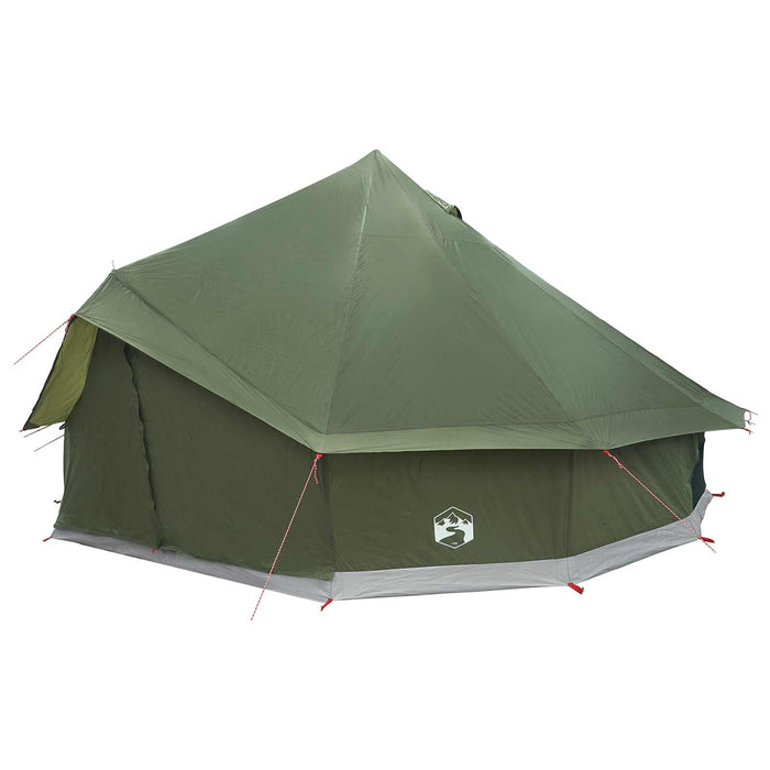 Cort Tipi Verde măsliniu 500 x 500 x 300 cm Poliester și oțel WALTI