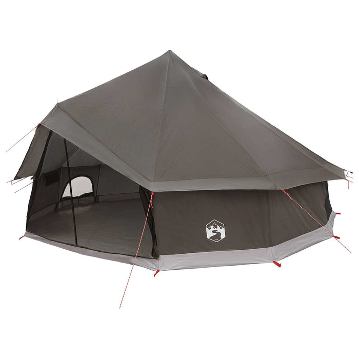 Cort Tipi Culoare Maro Gri 500 x 500 x 300 cm Poliester și oțel WALTI