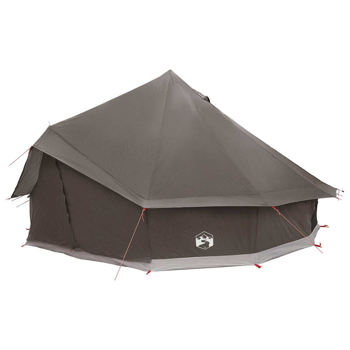 Cort Tipi Culoare Maro Gri 500 x 500 x 300 cm Poliester și oțel WALTI