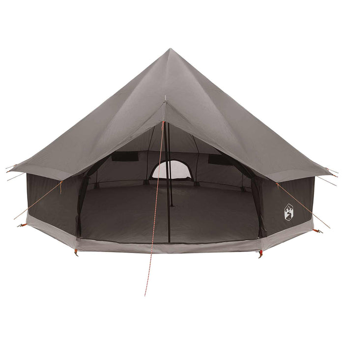 Cort Tipi Culoare Maro Gri 500 x 500 x 300 cm Poliester și oțel WALTI