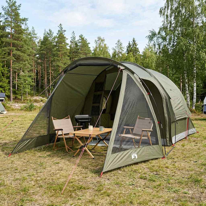 Tent Cabină Verde măsliniu 488 x 244 x 183 cm Poliester și oțel WALTI