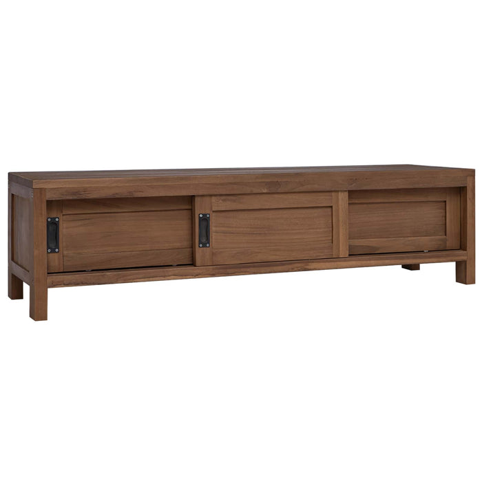 Cabinet TV 110 x 30 x 30 cm Lemn solid de tec natural WALTI