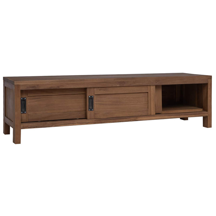 Cabinet TV 110 x 30 x 30 cm Lemn solid de tec natural WALTI
