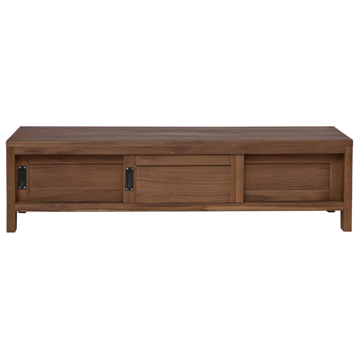 Cabinet TV 110 x 30 x 30 cm Lemn solid de tec natural WALTI