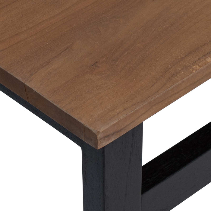 Birou natural Lemn solid de tec 100 x 45 x 75cm WALTI